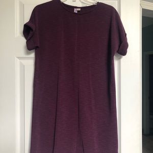 Purple t-shirt dress